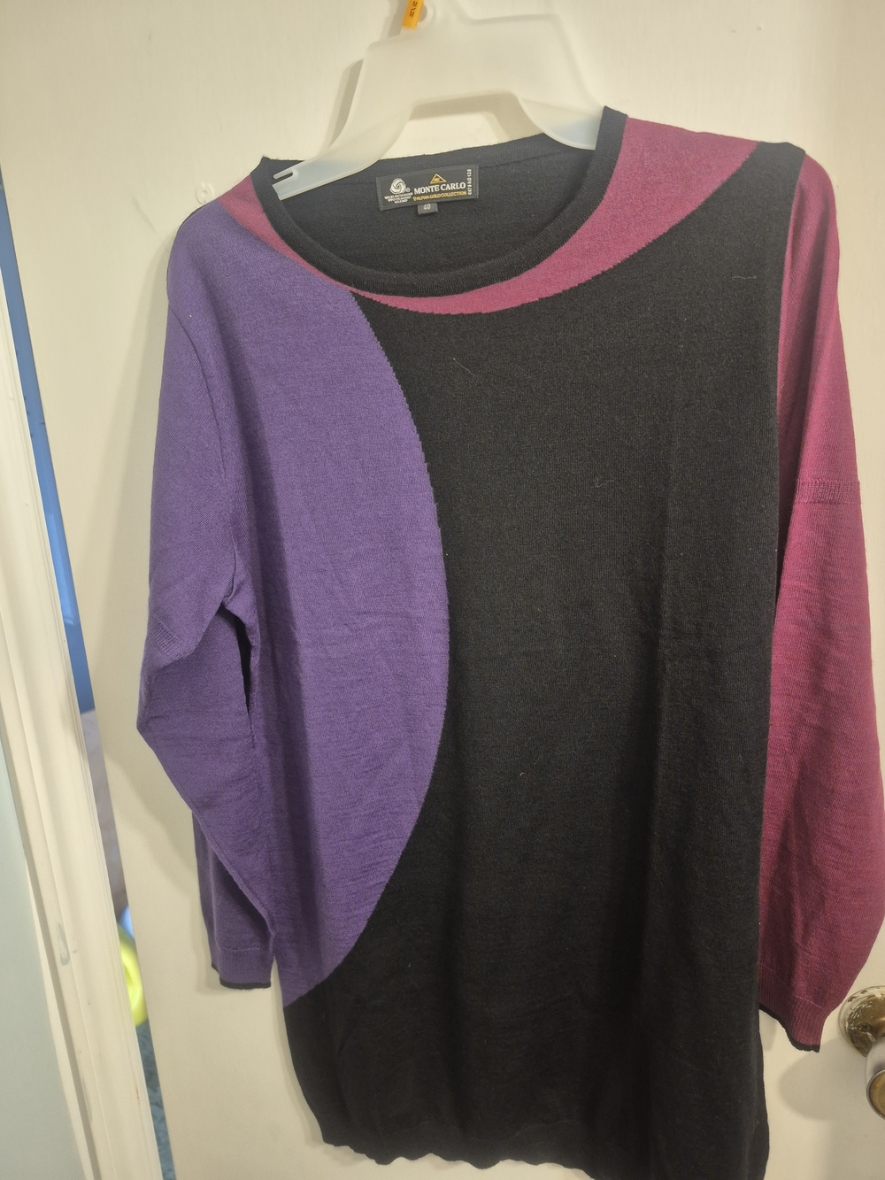Vintage Monte Carlo Merino Wool Blend Tunic
